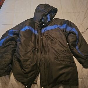 STARTER Black Jacket with Blue Accents, Heav